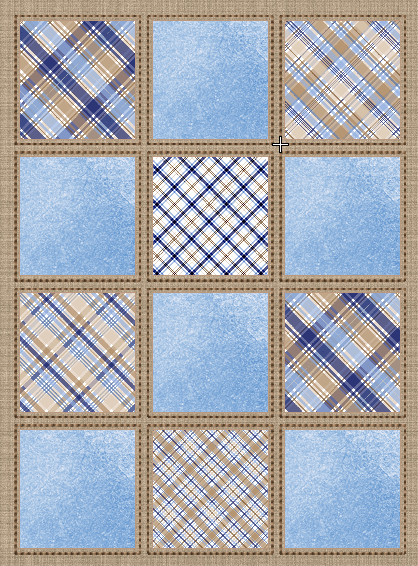 Blue Brown Quilt